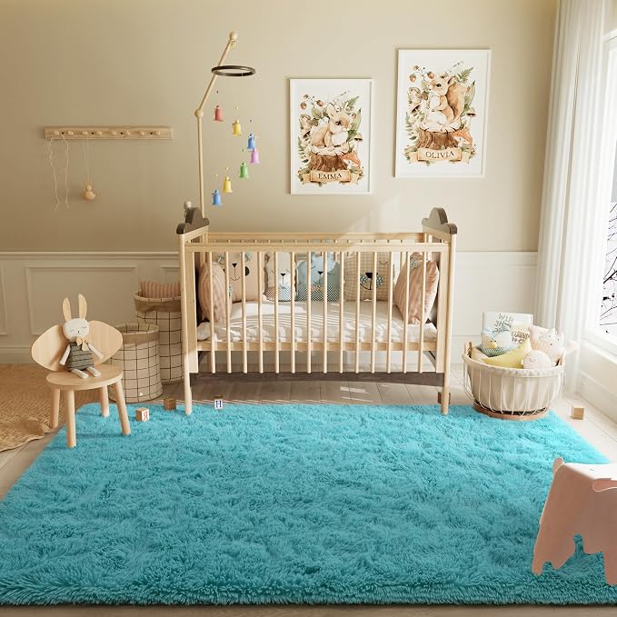LOCHAS Ultra Soft Indoor Modern Area Rugs Fluffy Living Room Carpets - Image 3