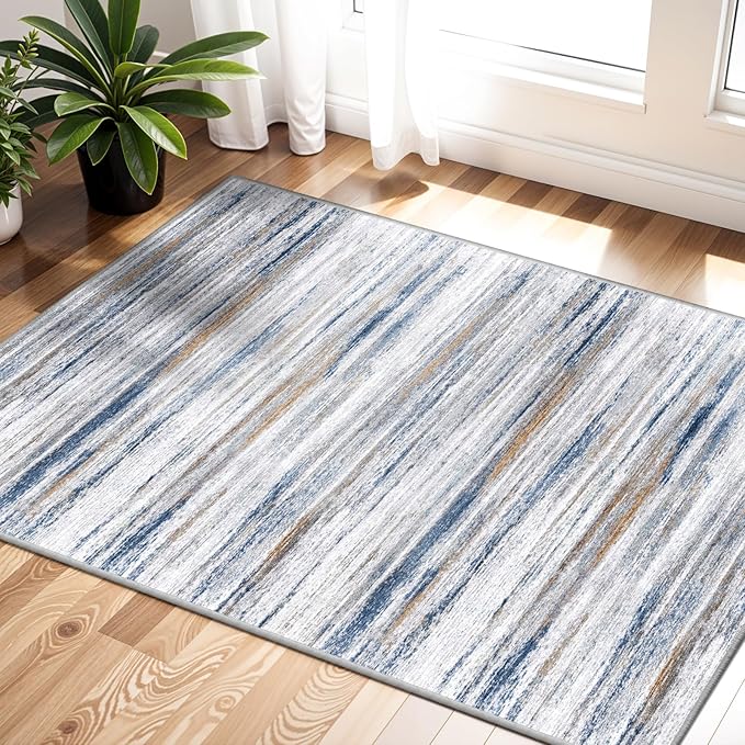 2x3 Small Washable Area Rug: Non-Slip Indoor Door Mat by WIEVEDENS