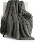 Bedsure GentleSoft Fluffy Olive Green Throw Blanket, Moss Green Decor Cozy Gifts by BEDSURE