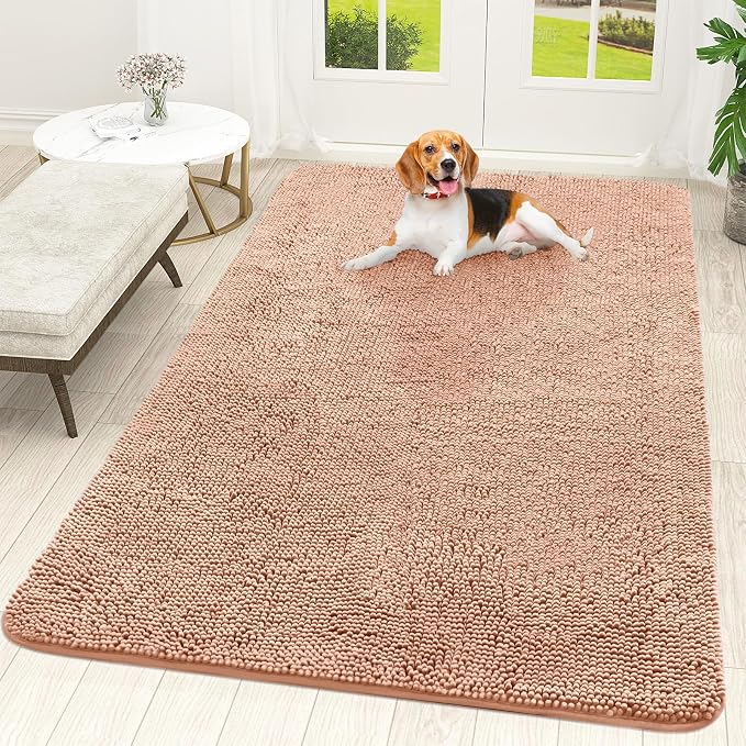 OLANLY Dog Door Mat for Muddy Paws 70x46, Absorbs Moisture and Dirt, Absorbent by OLANLY