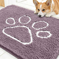 OLANLY Dog Door Mat for Muddy Paws 30x20, Paw Print Design, Absorbs Moisture by OLANLY
