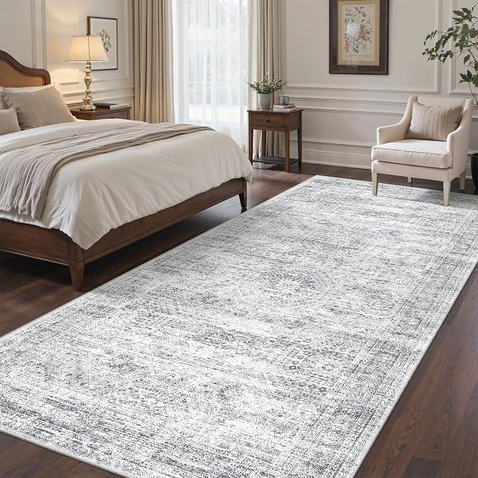 4x8 Rug for Bedroom, Wide Runner Rug for Hallway, Non Slip Washable Runner Rug - Image 5
