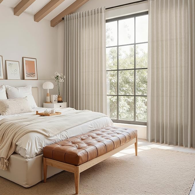 Nanspring Cobblestone Linen Curtains - Image 7