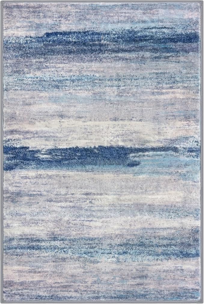KOZYFLY Modern Abstract Small Area Rugs, 2x3 Washable Kitchen Rug Non-Slip Soft - Image 9