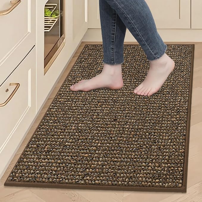 BEQHAUSE Kitchen Rugs 24"x36", Non-Slip Kitchen Mats by BEQHAUSE
