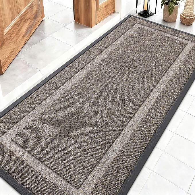 OLANLY Front Door Mat Indoor Outdoor Entrance, Waterproof All-Season, by OLANLY