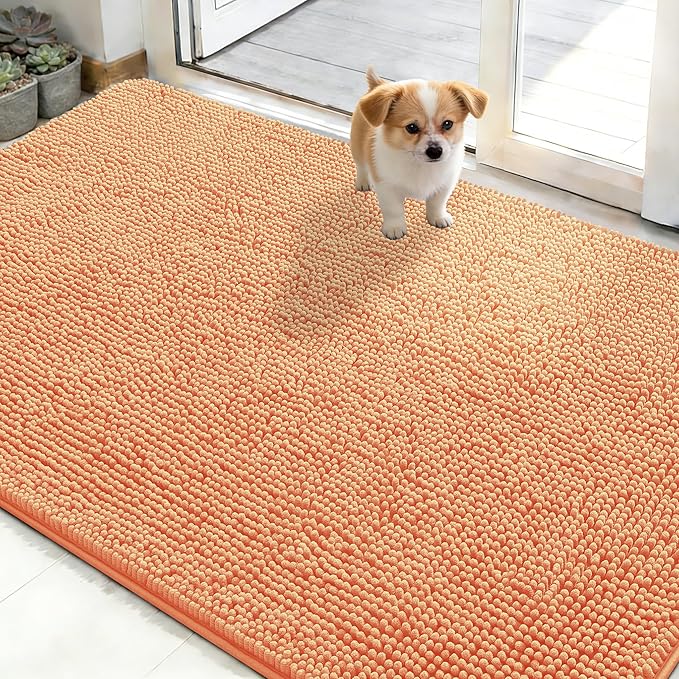 OLANLY Dog Door Mat for Muddy Paws 50x30, Absorbs Moisture and Dirt, Absorbent by OLANLY