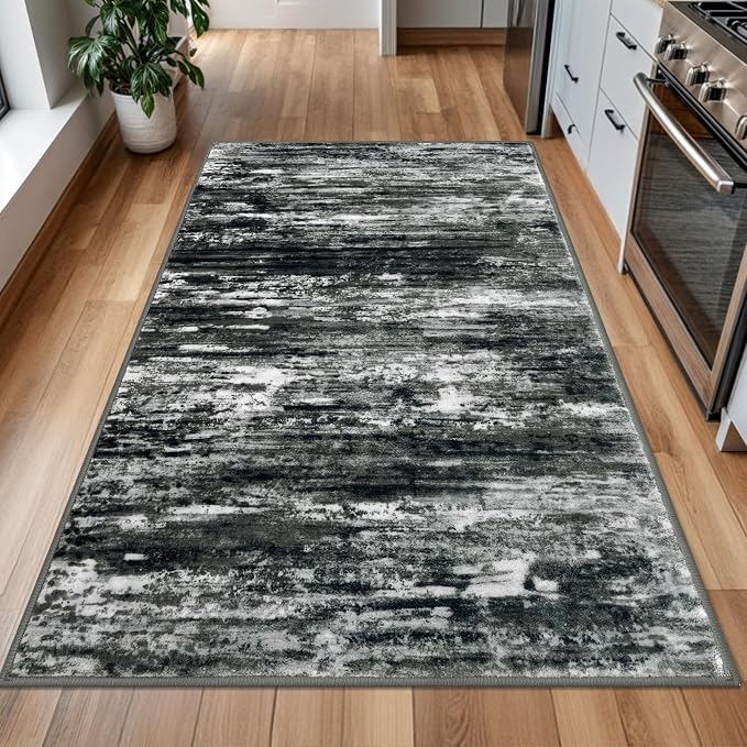 KOZYFLModern Abstract 4x6 Ft Washable Large Rugs - Image 3