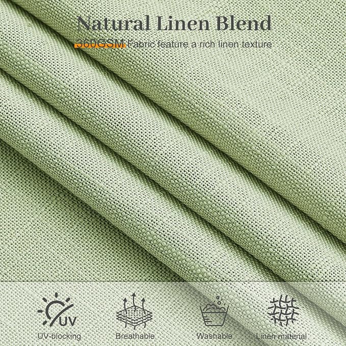 Sage Green Pinch Pleated Curtains 96 Inches Long - Image 8