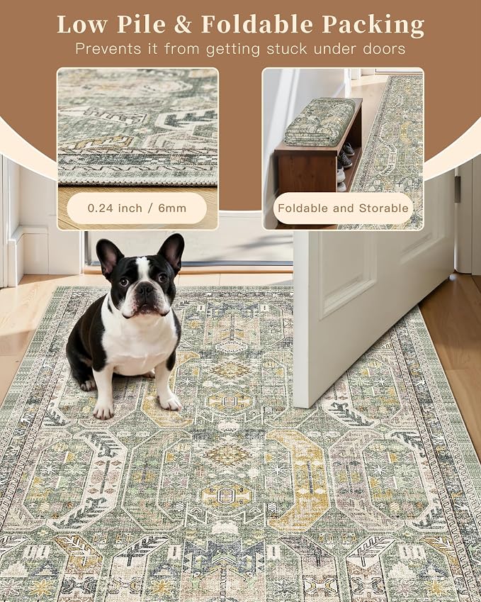 Madane Washable Runner Rug - Image 6