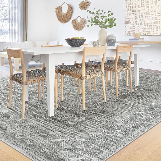 Washable Area Rug 5x7: Moroccan Rug - Image 3