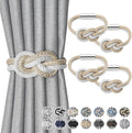 NICEEC 4 Pack Mini Magnetic Curtain Tiebacks Nordic Simple Style Drape Tie by NICEEC