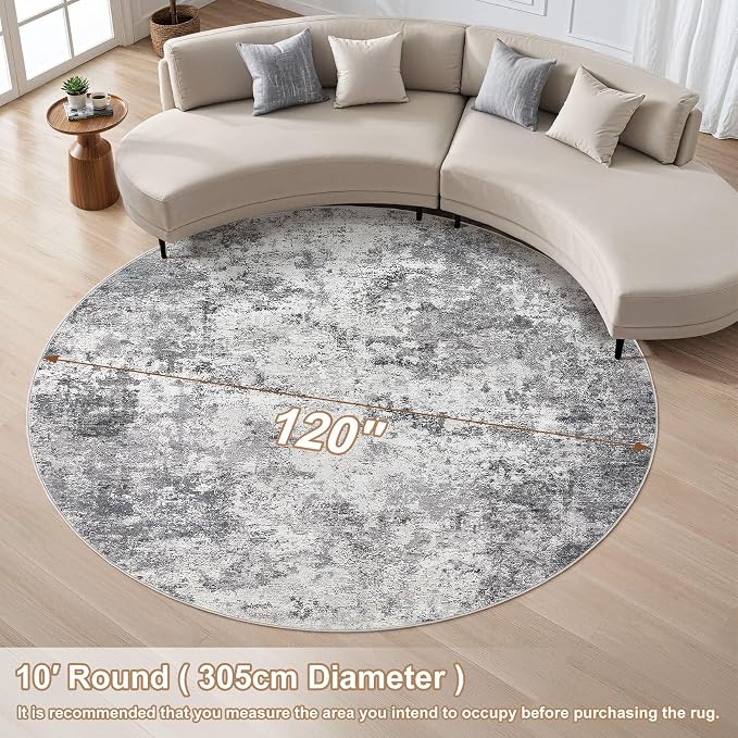 UERMEI 10ft Round Area Rug Living Room Rugs - Image 7