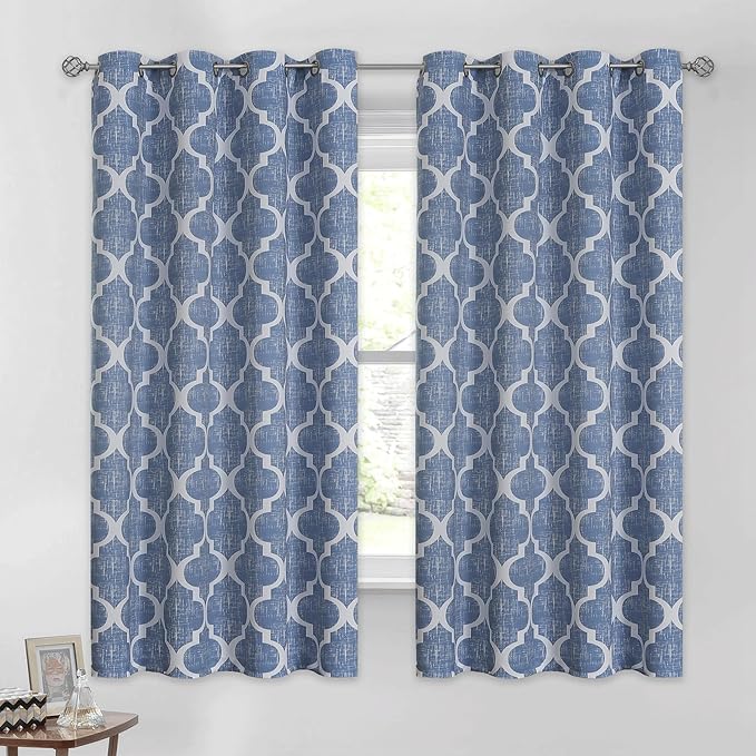 Beauoop 100% Blackout Curtains 45 Inches Long 2 Panels by Beauoop