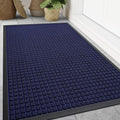 Smiry Front Door Mat Outside Entrance, Heavy Duty Natural Rubber Doormat by Smiry