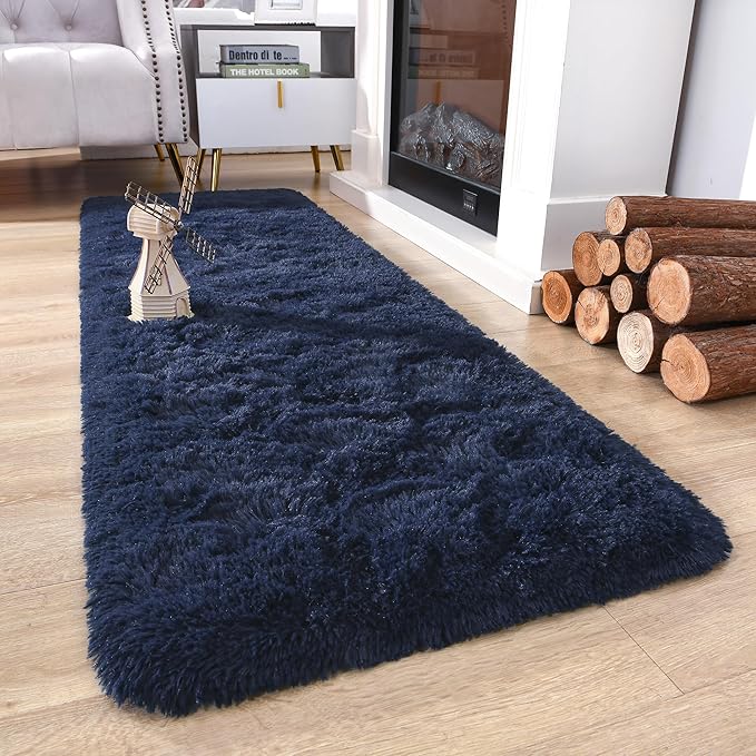 Chicrug Soft Runner Rug for Bedroom Living Room Plush Fluffy Rug 2x10 Feet - Image 3