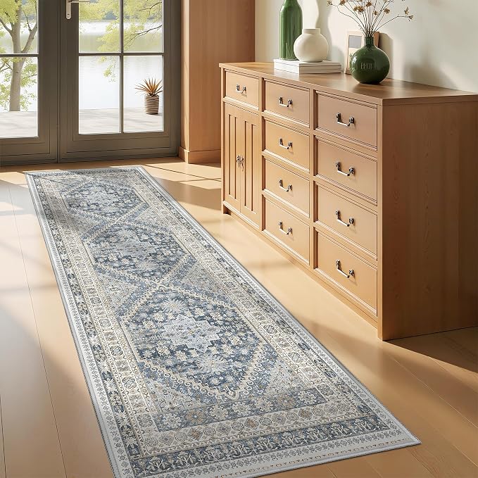 Kitchen Runner Rug Non Slip Washable 2.5x8, Soft Low Pile Entryway Rug Runners - Image 5