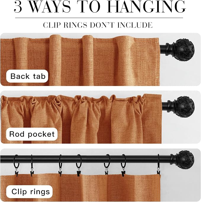 RYB HOME 100% Blackout Fall Curtains - Image 7