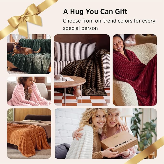 Bedsure Soft Burnt Orange Throw Blanket - Image 7