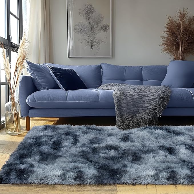 Runner Rugs for Bedroom, 2x6 Fluffy Throw Area Rug Non Slip for Bedside Dorm - Image 6