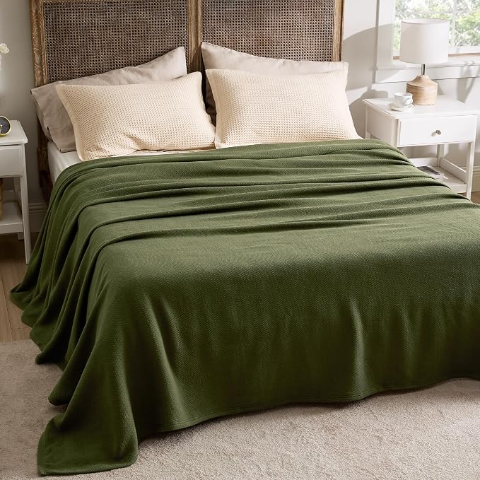 Bedsure GentleSoft 100% Cotton Large Blanket Oversized King - Image 5