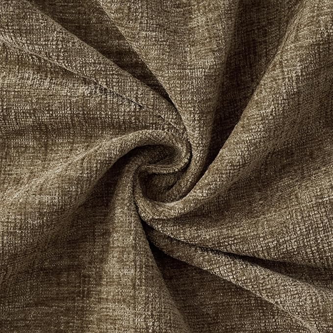 MIULEE Pack of 2 Coffee Throw Pillow Covers 18x18 Inch Soft Chenille Pillow - Image 2