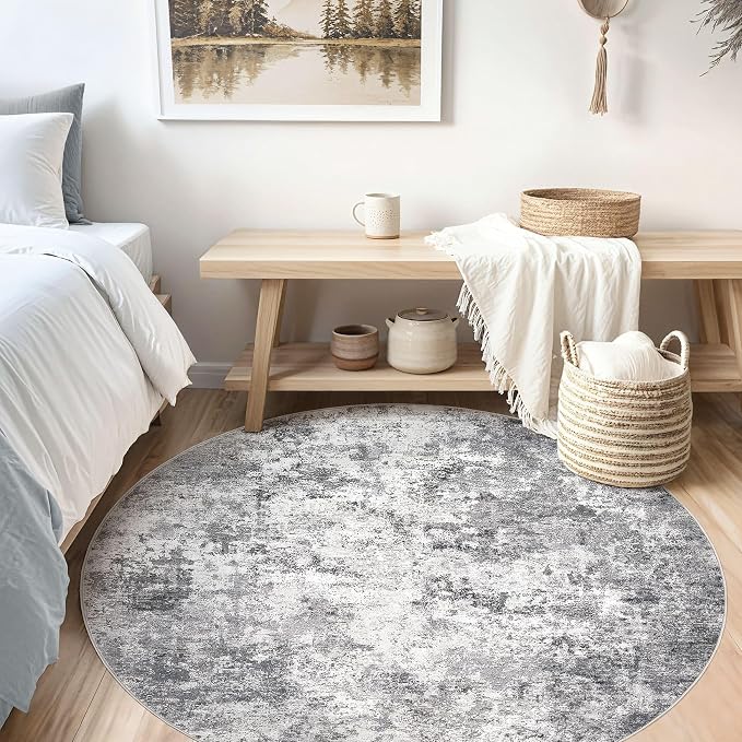 UERMEI 5ft Round Area Rug Living Room Rugs - Image 3