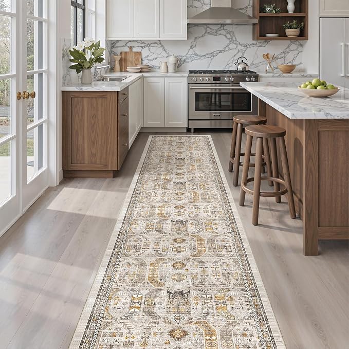 Madane Hallway Runner Rug 2x12, Extra Long Washable Runner Rugs - Image 4