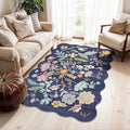 Washable 3x5 Entryway Area Rugs: Ultra Soft Low Pile Carpet by HYHAOYUNLAI