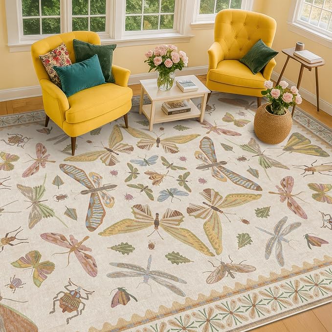 Hazo Haus Beige Dining Table Rug - Image 3