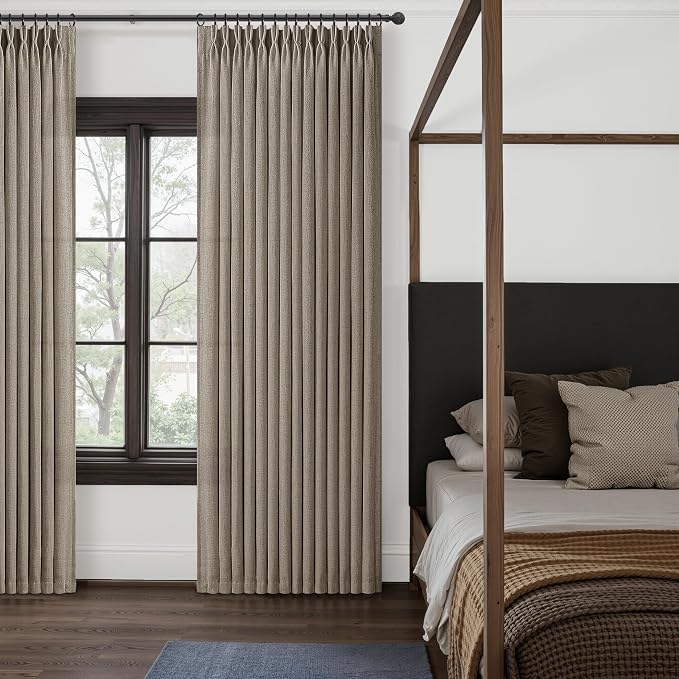Dark Flax 70 Inch Extra Wide Curtains 90 Inches Long - Image 6