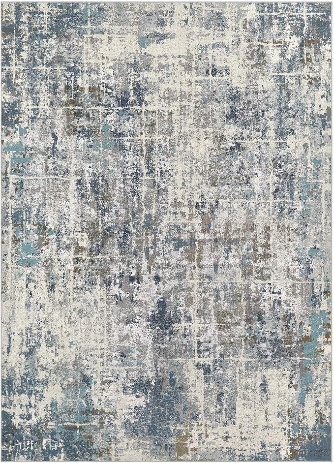 DMOYEST Area Rug Living Room Rugs 10x14 Washable Abstract Carpet | Neutral - Image 9