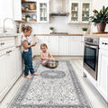 Hallway 4x8 Washable Runner Rug: Oriental Stain Resistant Entryway Kitchen Rug by HYHAOYUNLAI