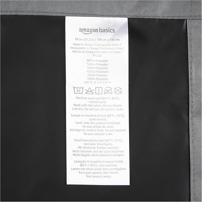 Amazon Basics Portable Energy Saving Noise Reducing Blackout Curtain Shade - Image 5