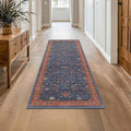 Hazo Haus Navy Blue Runner Rug 2x5 by HazoHaus