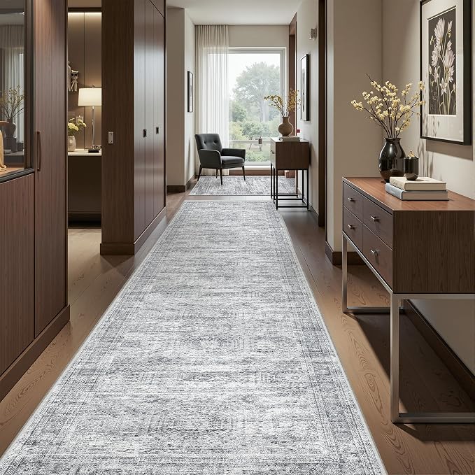 Washable Runner Rug 2.5x12, Non-Slip Long Bathroom Rugs Runner - Image 5