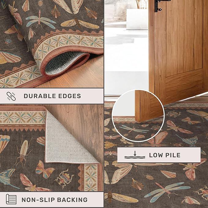 Hazo Haus 2'6"x8' 8ft Long Hallway Runner Rug, Stain Resistant Non-Slip Kitchen - Image 5
