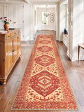 SERISSA Runner Rug for Hallways, Extra Long Boho Rug Ultra Soft Vintage Red by SERISSAHomeDecorCollection