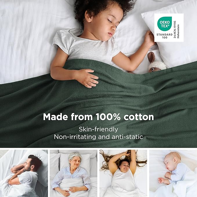 Bedsure GentleSoft 100% Cotton Blanket Twin XL Size - Image 2