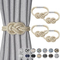 NICEEC 4 Pack Mini Magnetic Curtain Tiebacks Nordic Simple Style Drape Tie by NICEEC
