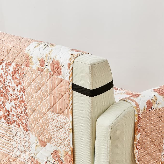 Great Bay Home Reversible Patchwork Chair Cover - Image 4