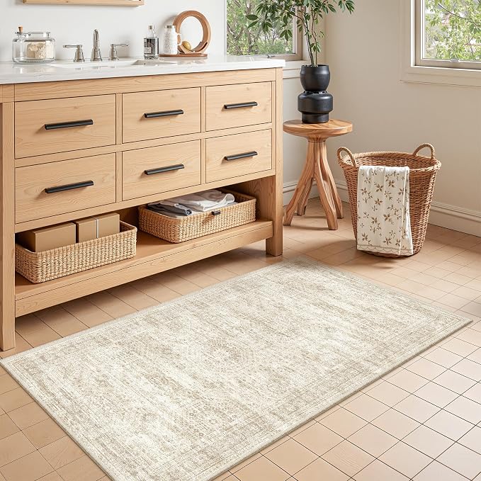 2x4 Washable Rug Runner for Bathroom, Soft Entryway Rug for Laundry Room - Image 4