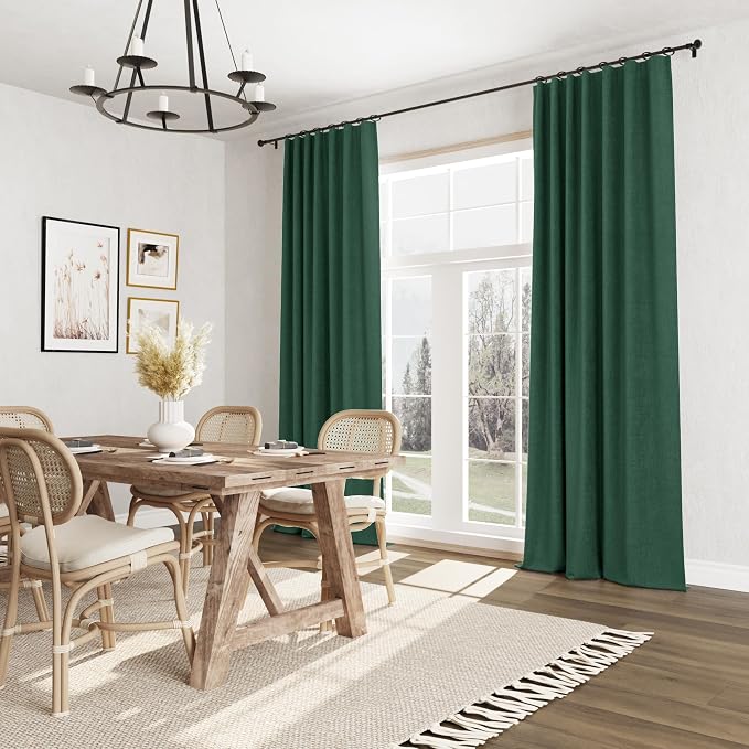 Guken 100% Blackout Curtains 120 Inch Length 2 Panels Set - Image 8