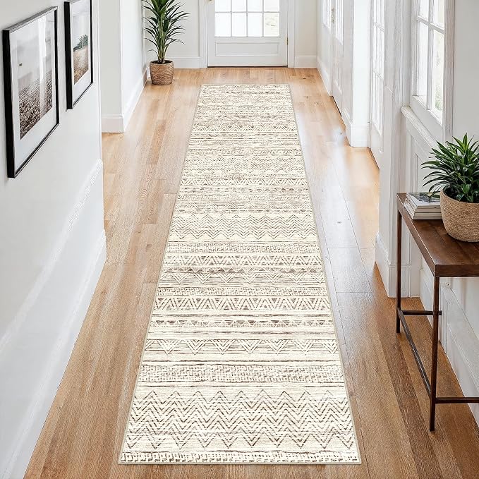 2x8 Washable Kitchen Runner Rug: Modern Moroccan Runners - Image 9