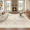 Washable Rugs 8x10 Area Rugs for Living Room, Non-Slip Backing Large Rug for by Restydon