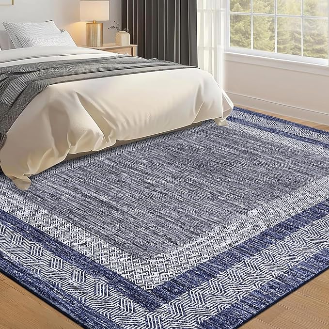 GarveeHome Small Bedroom Area Rug 3x5 Bordered Area Rug - Image 2