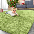 OLANLY Area Rugs for Living Room Bedroom, Machine Washable 4x5.9 ft Soft Fluffy by OLANLY