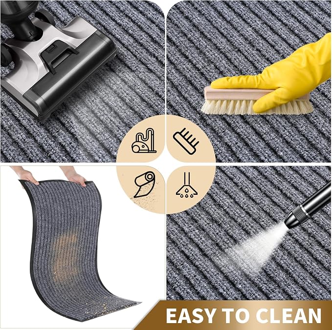 Yimobra Front Door Mat Outdoor Indoor Entrance, 100% Waterproof All-Season All - Image 6