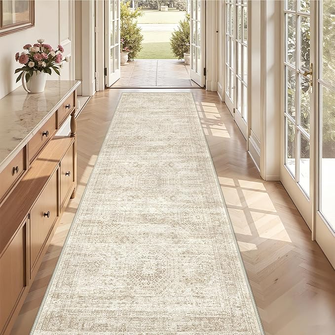 3x10 Runner Rug Non Slip Washable by Restydon