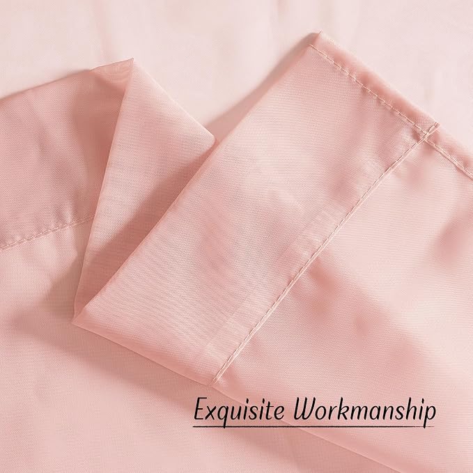 NICETOWN Light Pink Sheer Curtains - Image 6